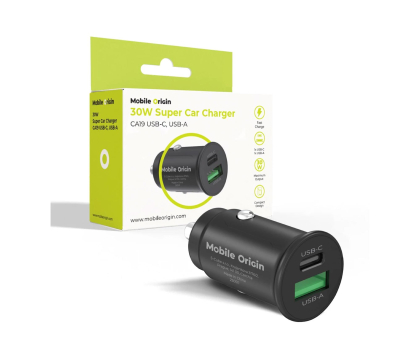 Ładowarka i akumulator Mobile Origin Super Car Charger 30W CA19 - USB-C, USB-A